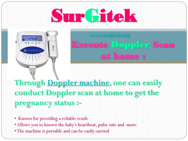 Execute Doppler Scan at home: