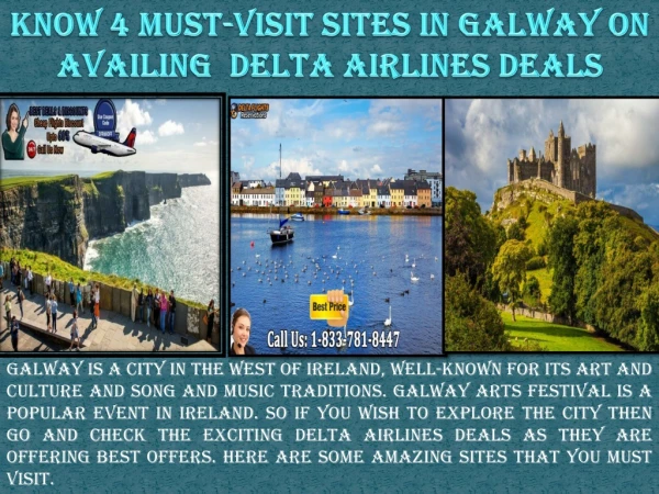 Know 4 Must-visit sites in Galway on availing Delta Airlines Deals