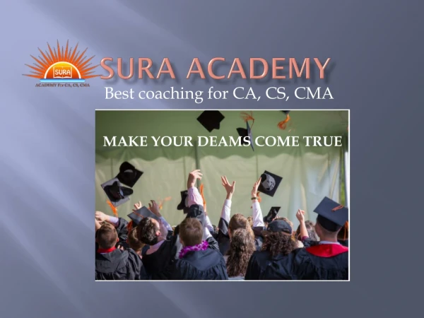 Sura academy - Best coaching for CA, CS, CMA in Bangalore