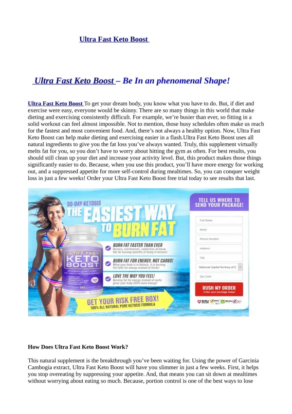 100 Methods Of Ultra Fast Keto Boost Domination
