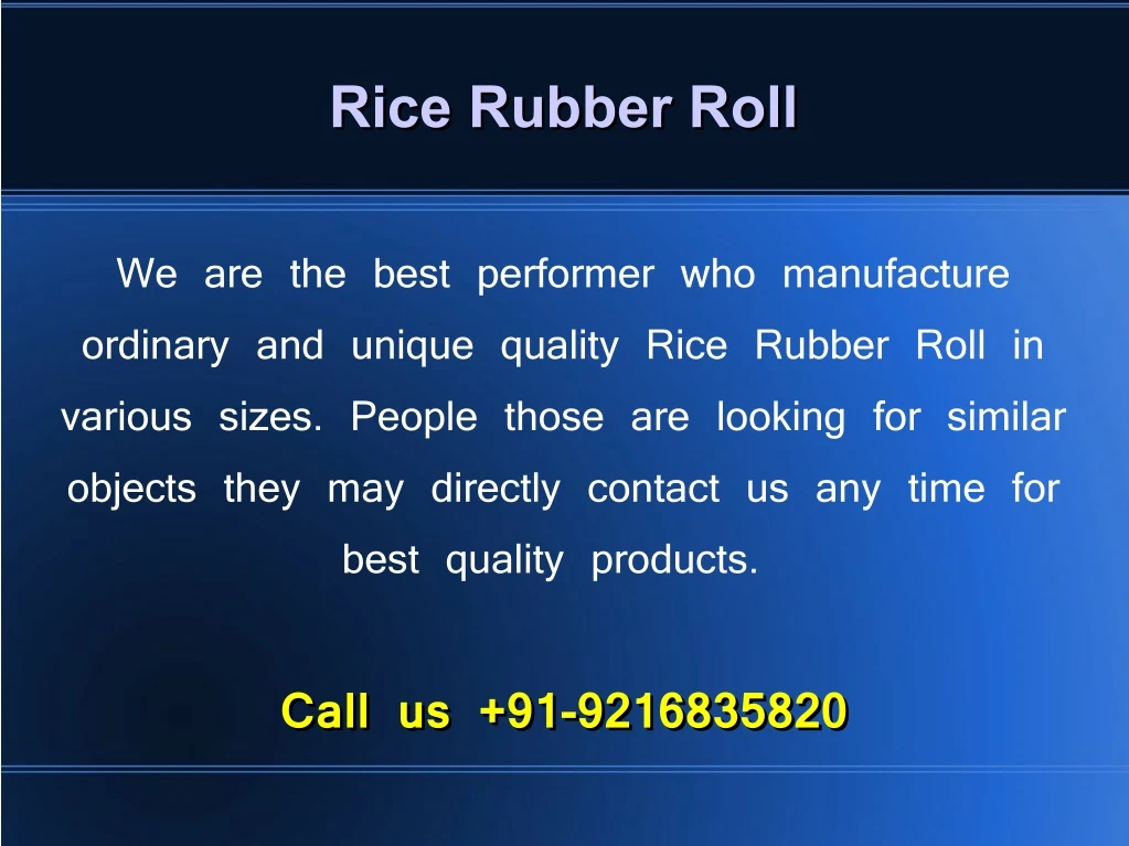 rice rubber roll rice rubber roll