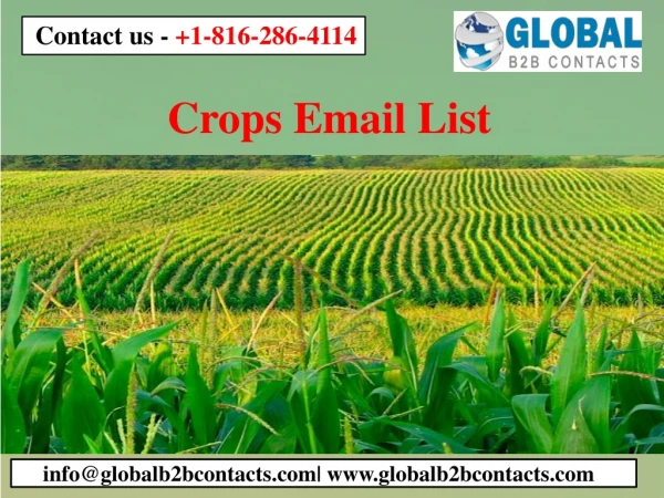 Crops Email List