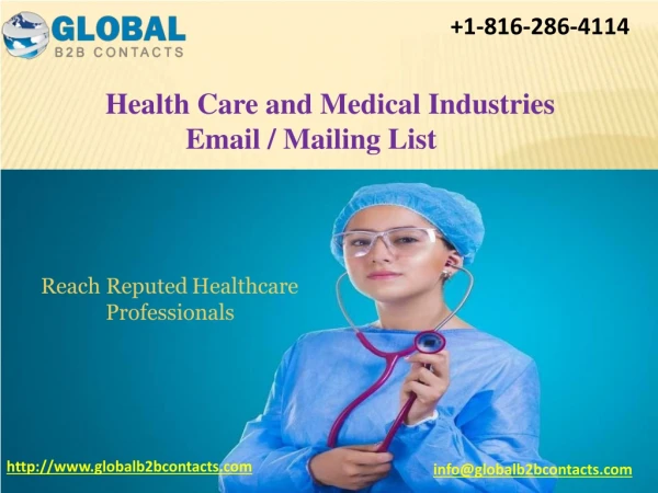 Health Care and Medical Industries email - Mailing List