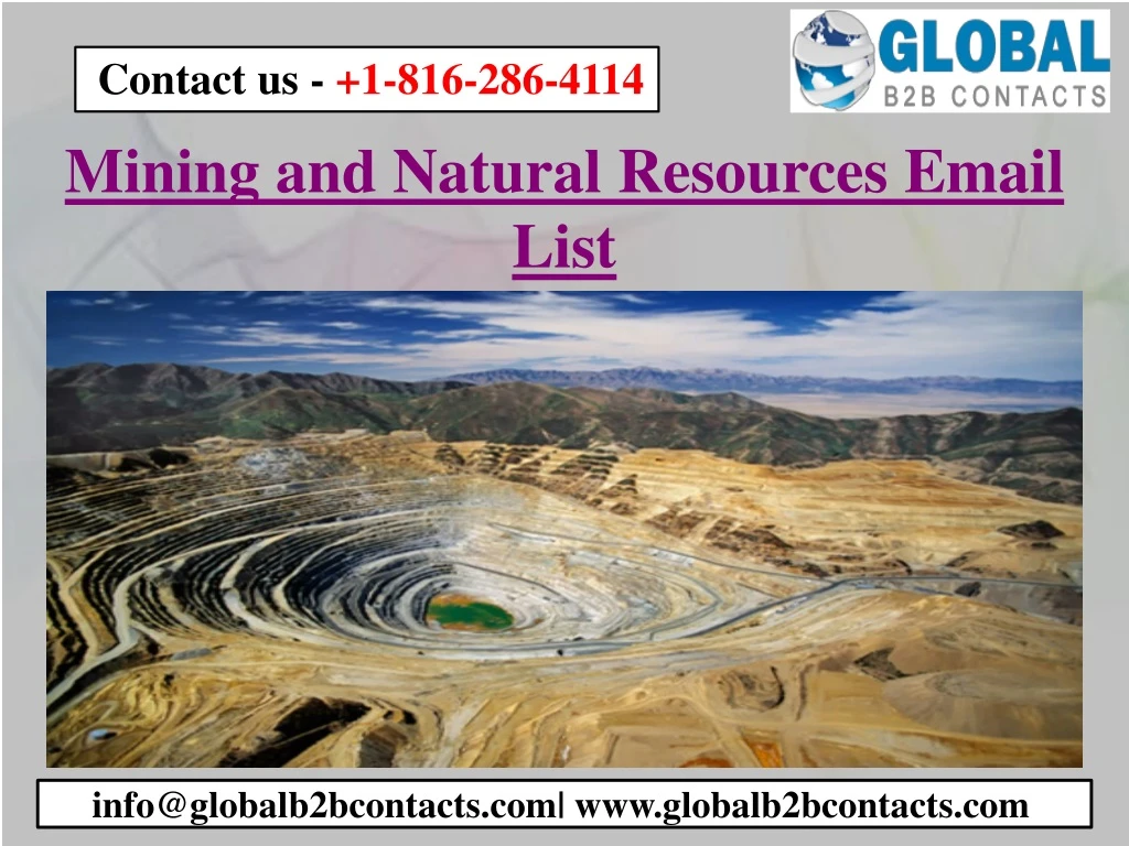 mining and natural resources email list