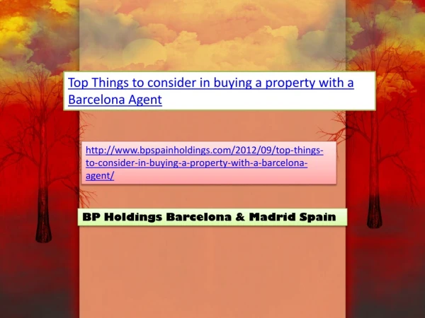 BP Holdings Barcelona & Madrid Spain