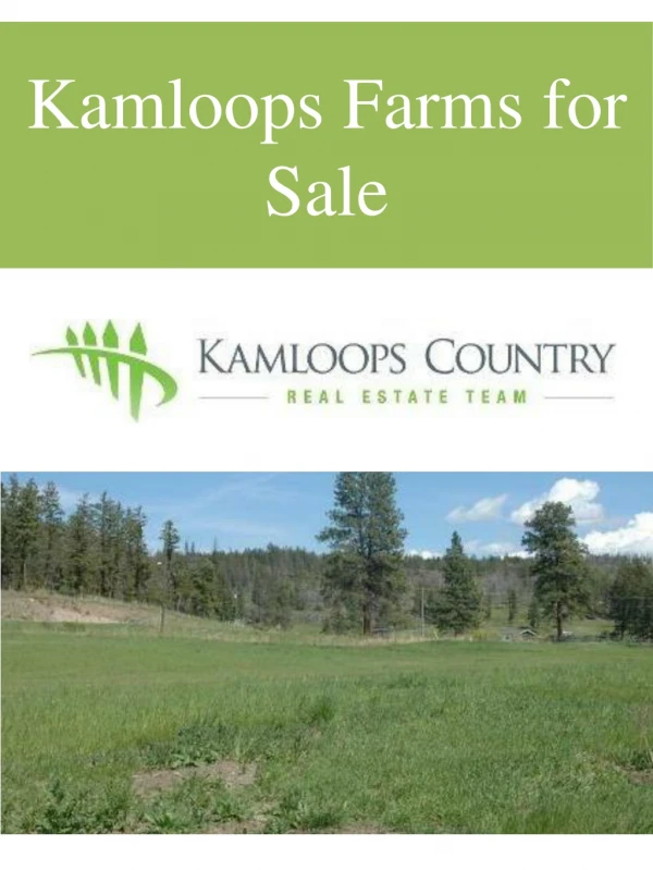 Kamloops Farms for Sale