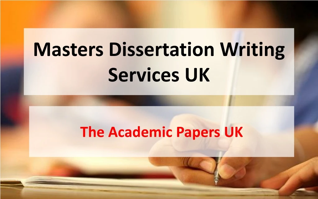 masters dissertation writing services uk