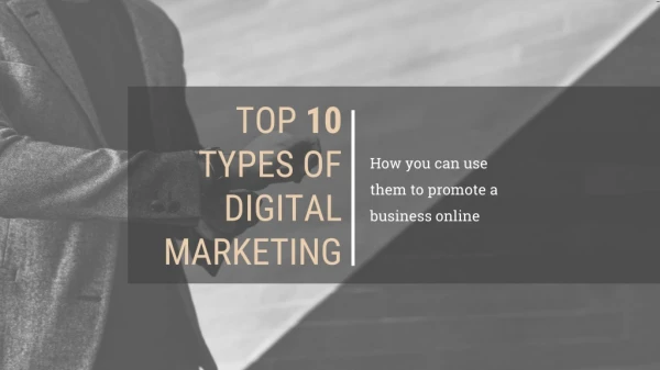 Top 10 types of digital marketing