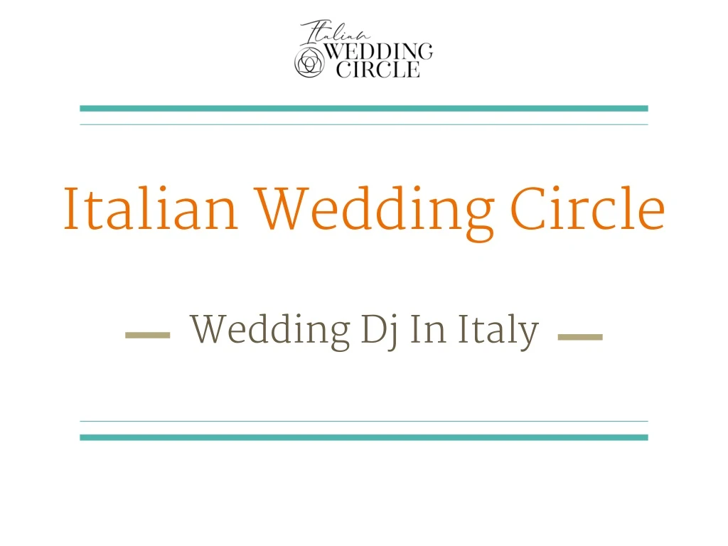 italian wedding circle