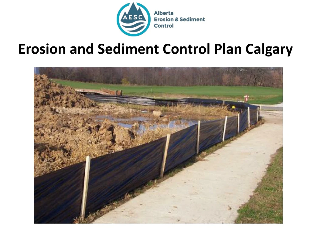 erosion and sediment control plan calgary