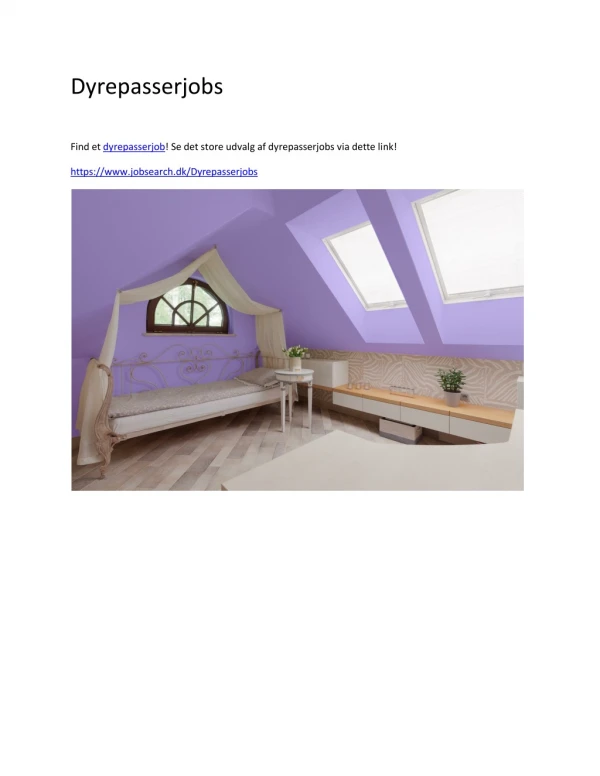 dyrepasserjobs