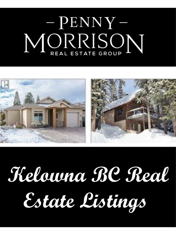 Kelowna BC Real Estate Listings