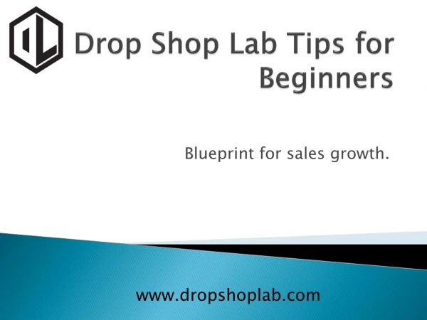 Blue print for sales growth beginners guide by Drop Shop Lab