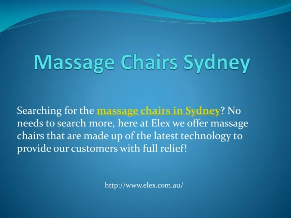 Massage Chairs Sydney