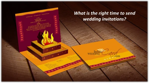 What is the right time to send wedding invitations?