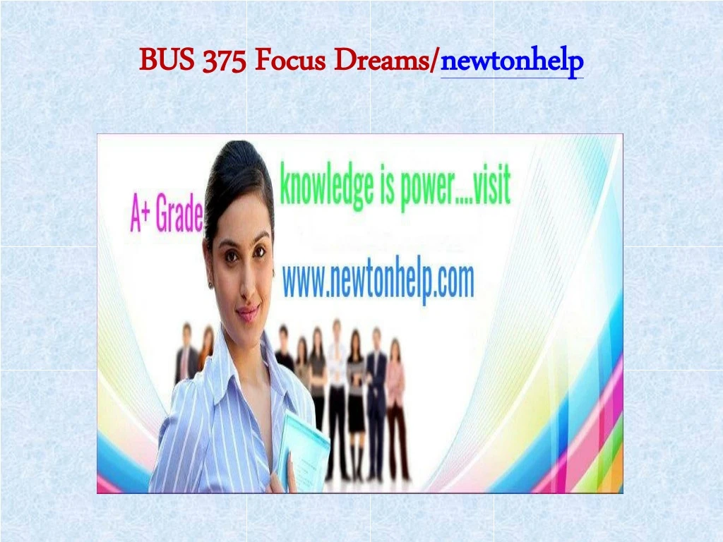 bus 375 focus dreams newtonhelp