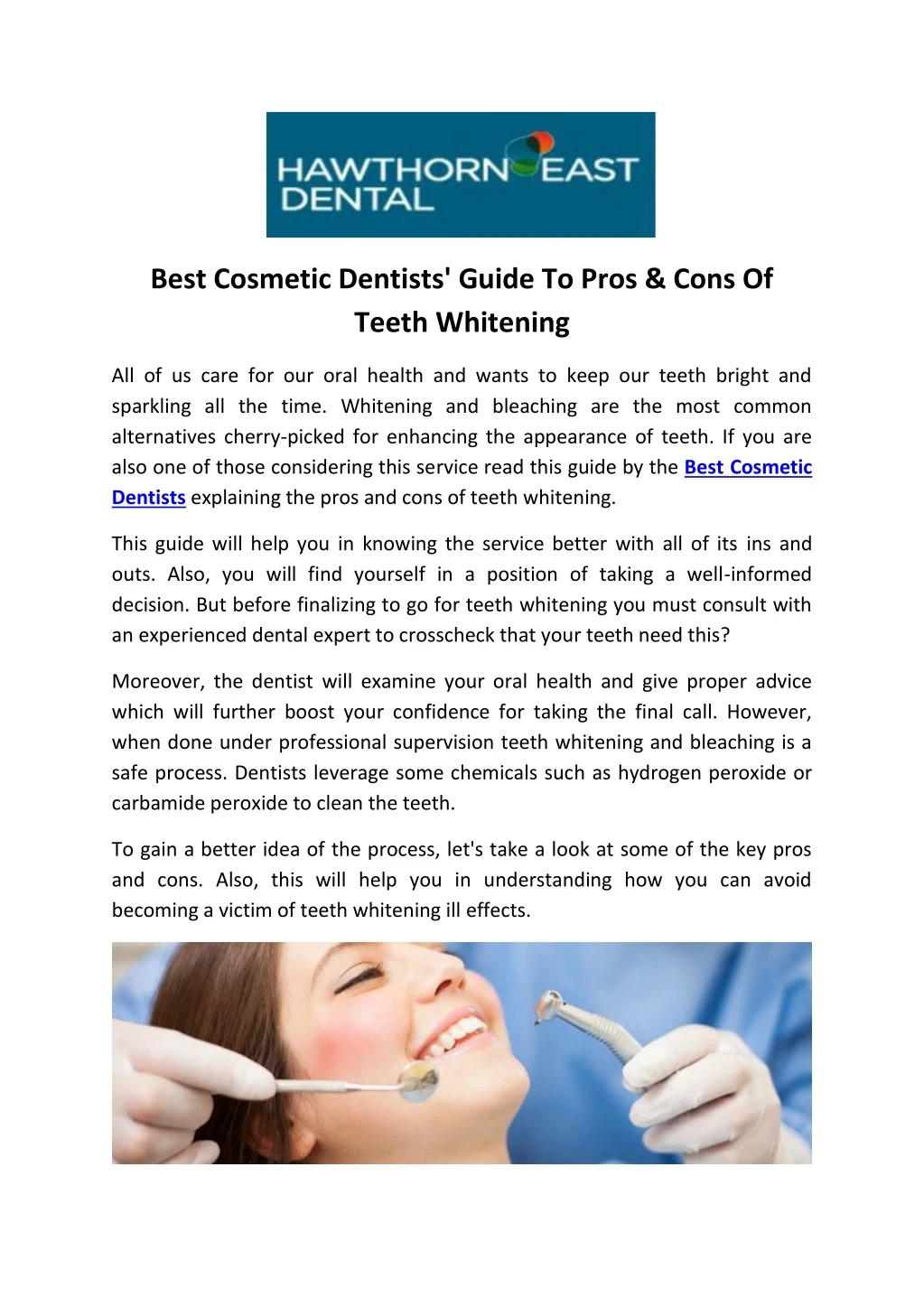 best cosmetic dentists guide to pros cons
