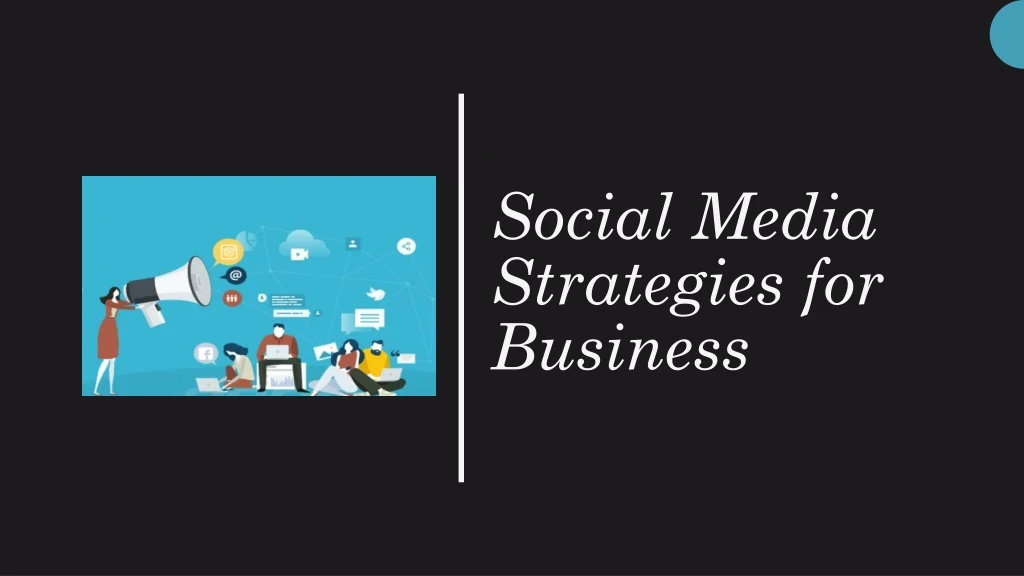 social media strategies for business