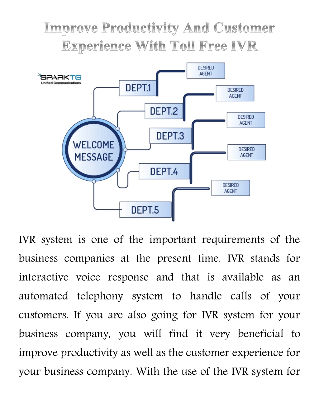 ivr system is one of the important requirements