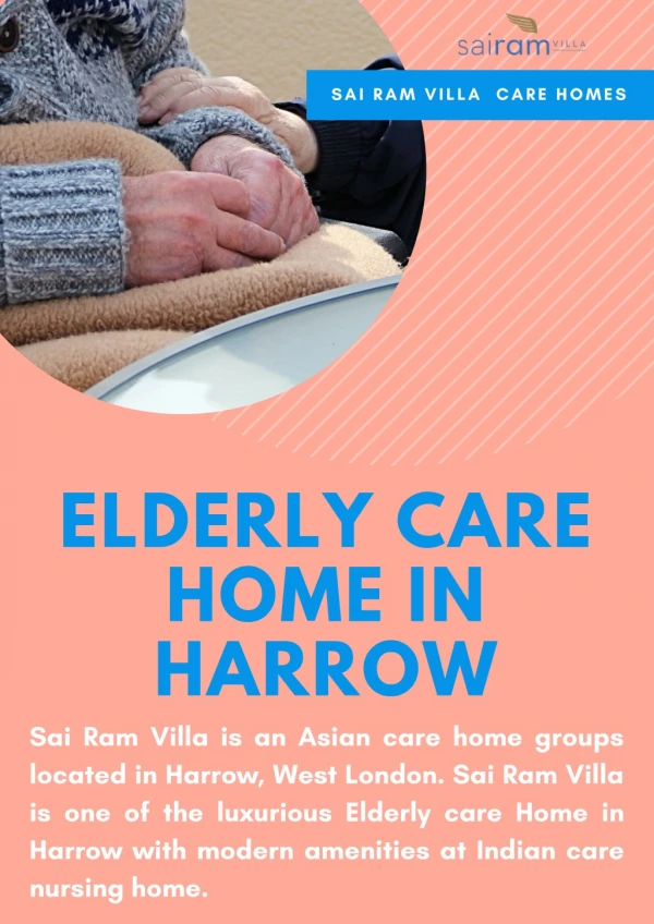Elderly Care Home in Harrow