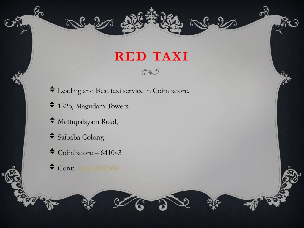 red taxi