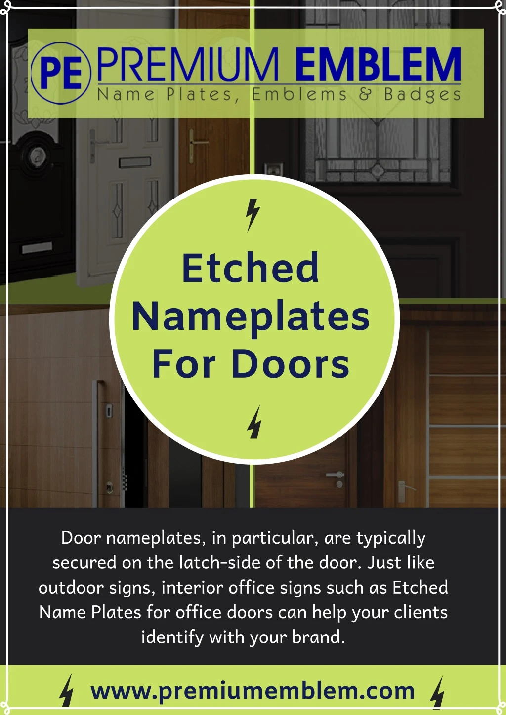 etched nameplates for doors