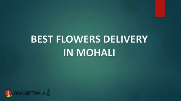 Best Flowers Delivery in Mohali