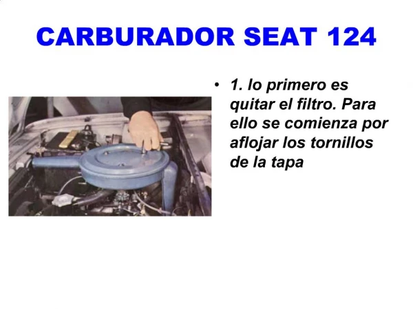 CARBURADOR SEAT 124