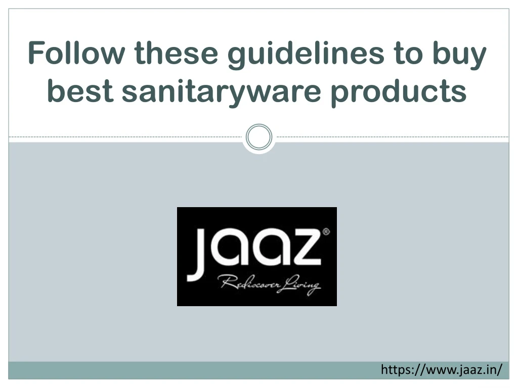 follow these guidelines to buy best sanitaryware