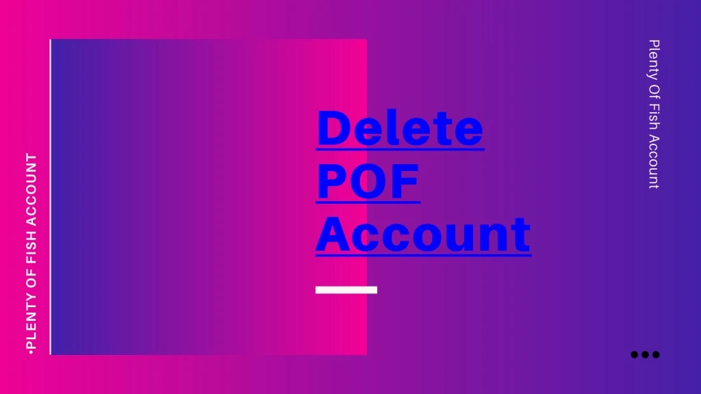 delete pof account