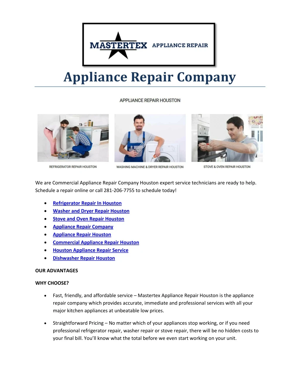 appliance repair company