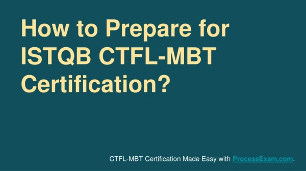 ISTQB Model-Based Tester CTFL-MBT | Sample Questions