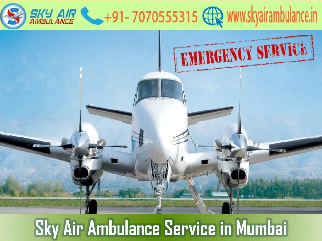 sky air ambulance service in mumbai