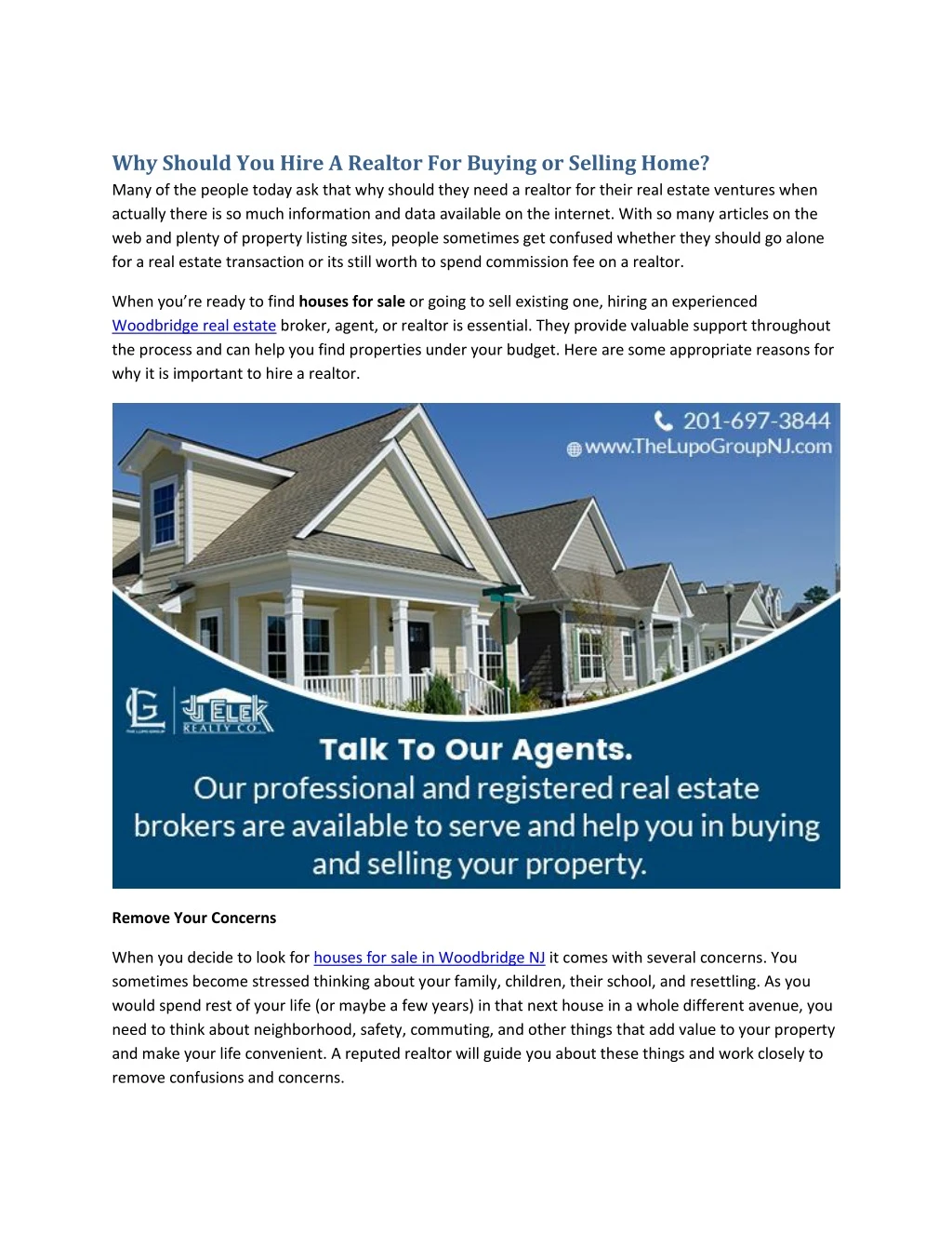 why should you hire a realtor for buying