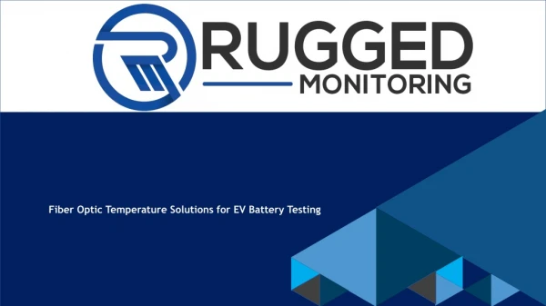 Fiber Optic Temperature Sensor for EV Battery Testing