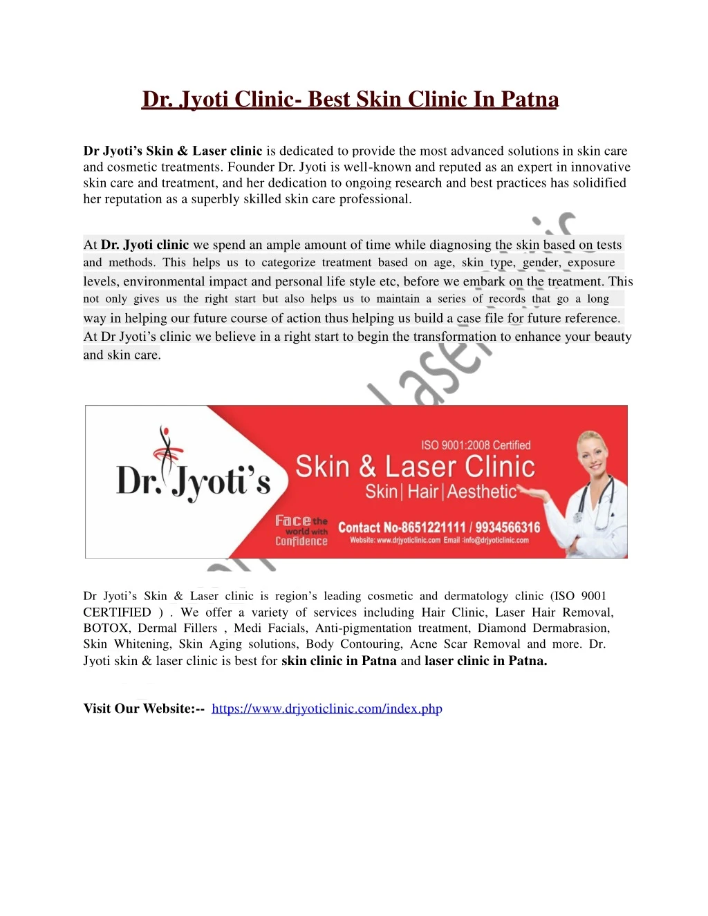 dr jyoti clinic best skin clinic in patna