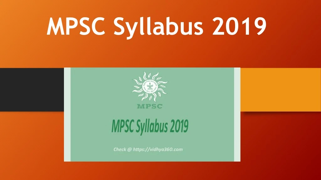 mpsc syllabus 2019