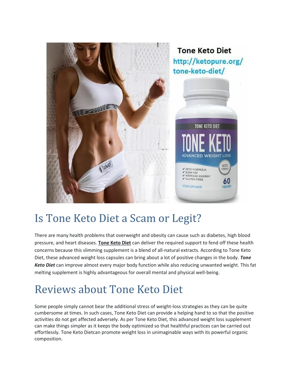 is tone keto diet a scam or legit