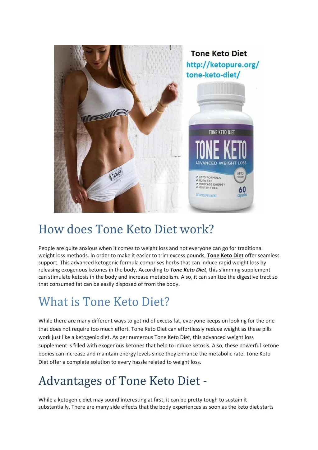 how does tone keto diet work