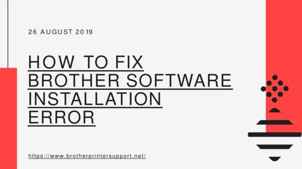 How to fix Brother Printer software Installation Error