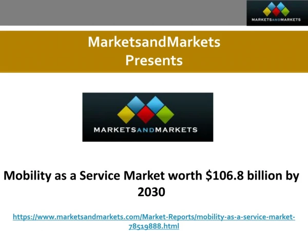 Mobility as a Service Market worth $106.8 billion by 2030