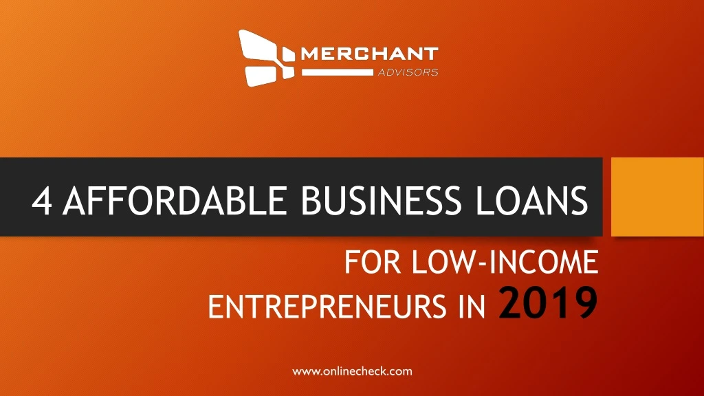 4 affordable business loans
