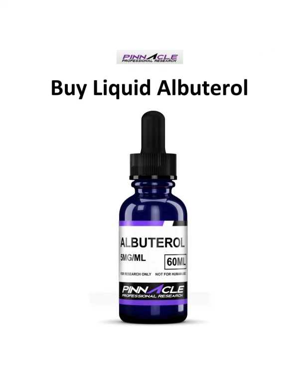 Buy Liquid Albuterol
