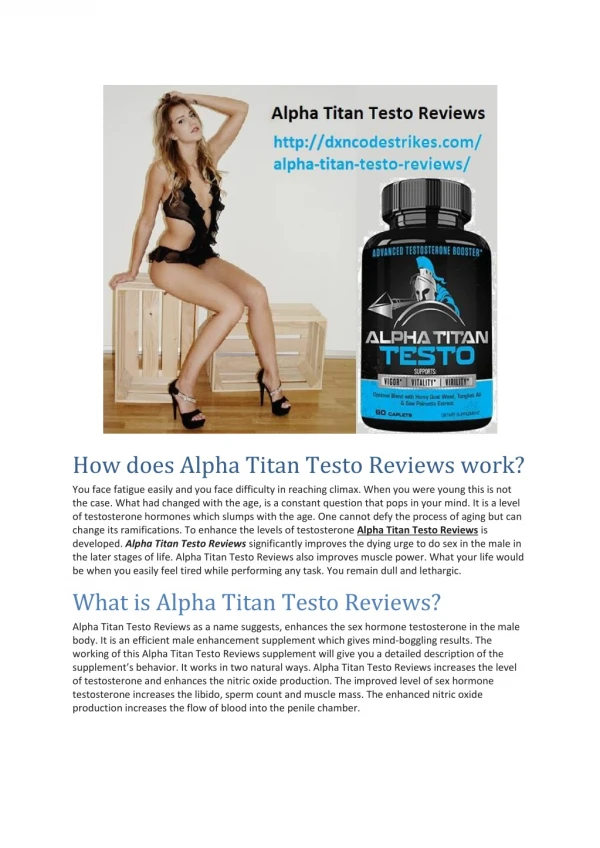 Alpha Titan Testo Reviews
