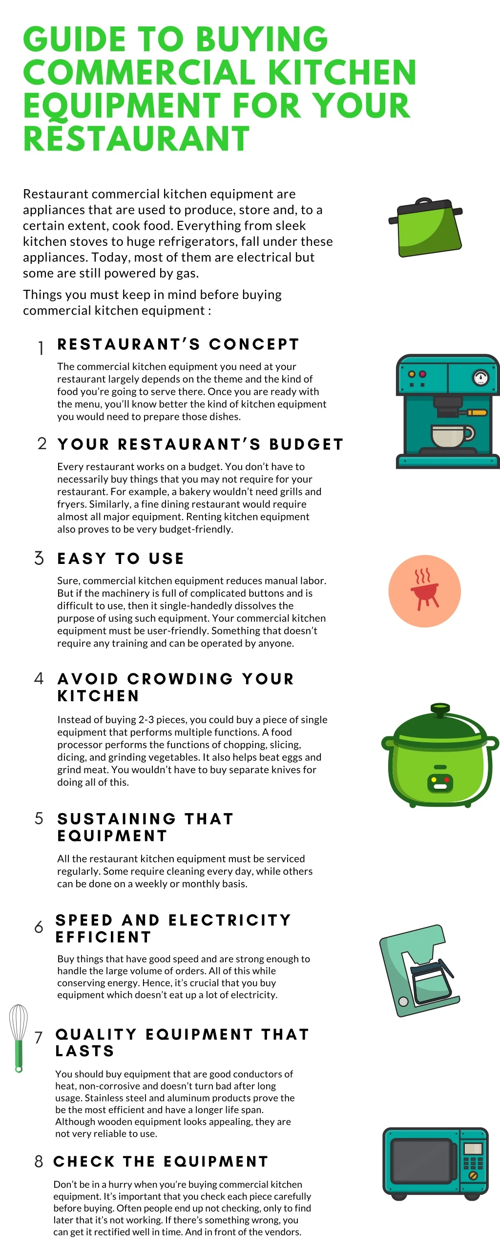 guide to buying commercial kitchen equipment