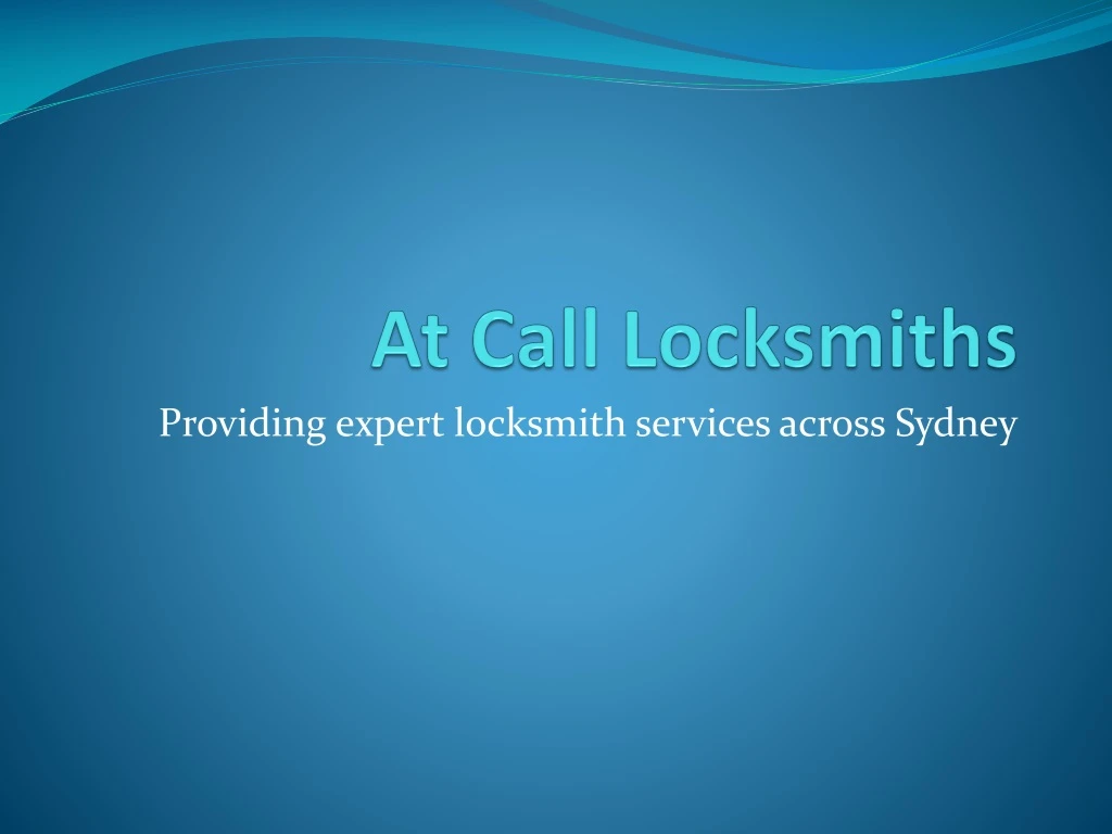 at call locksmiths