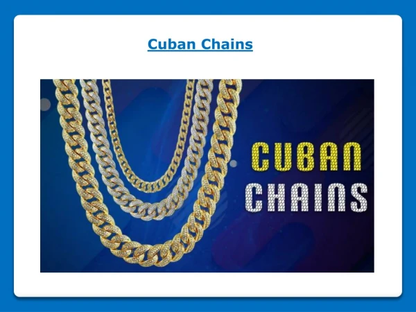 HipHopBling Cuban Chains
