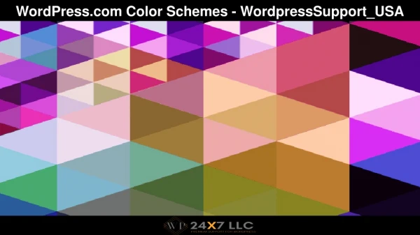 WordPress.com Color Schemes - wordpresssupport_USA