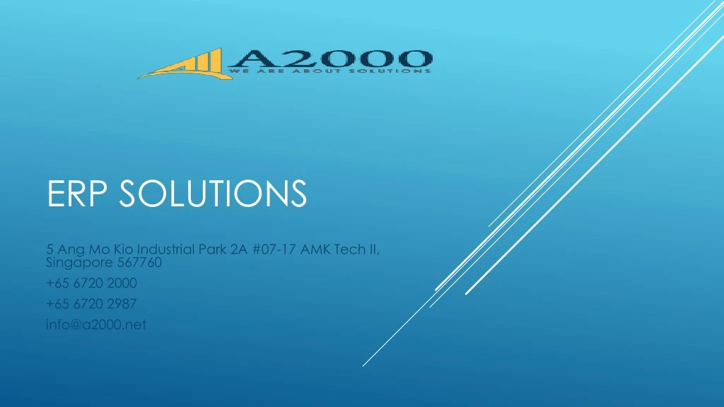 erp solutions