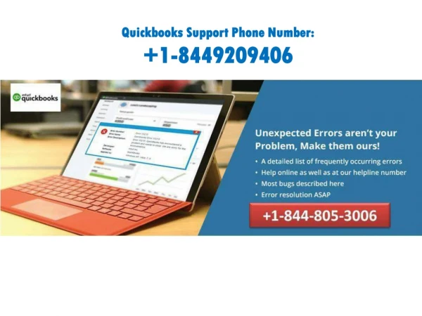 Quickbooks Enterprise Support Phone Number 1-844-805-3006